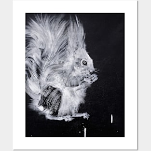 SQUIRREL - enamel portrait Posters and Art